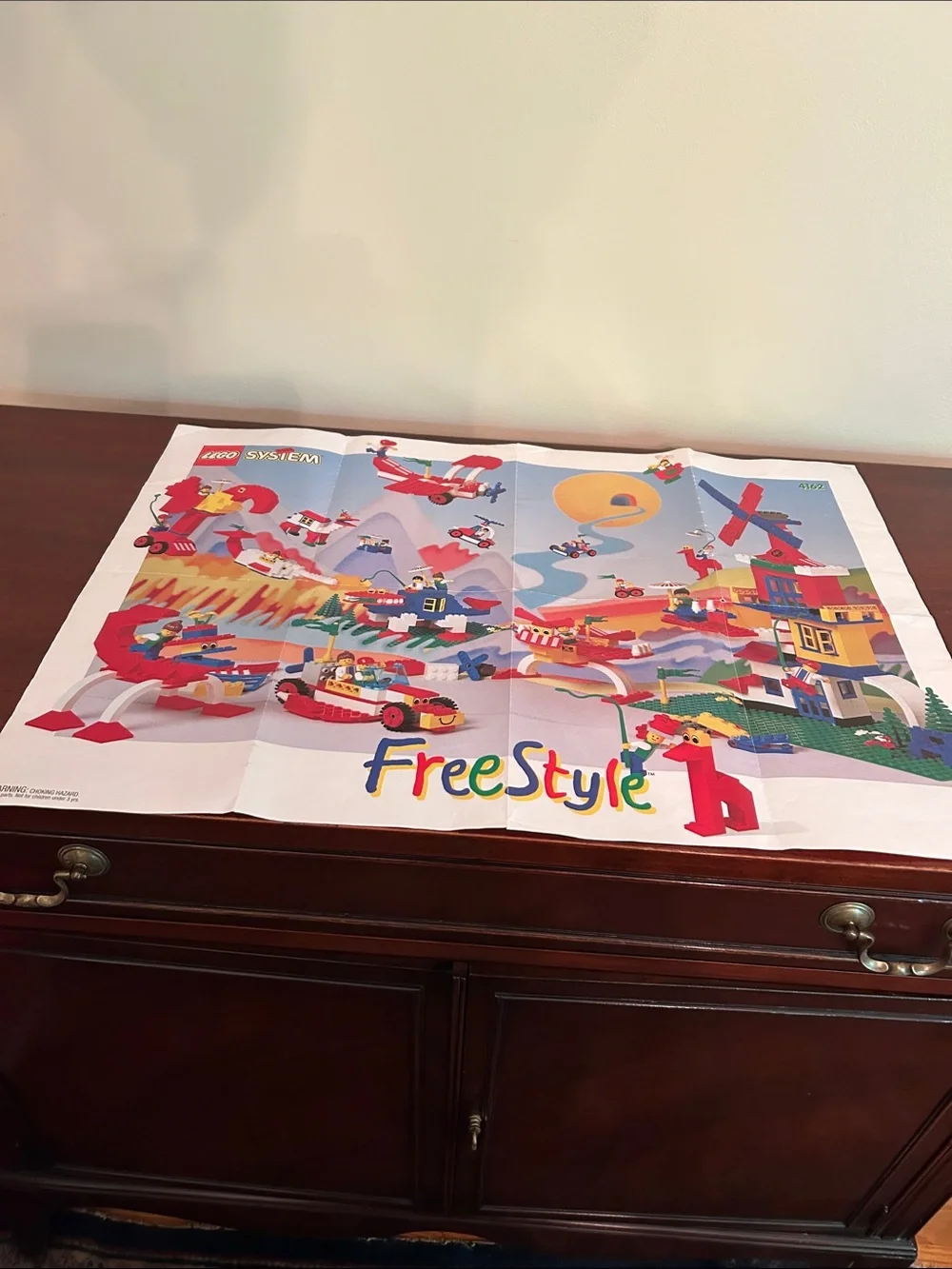 Lego 4162 Free Style poster, vintage 1995